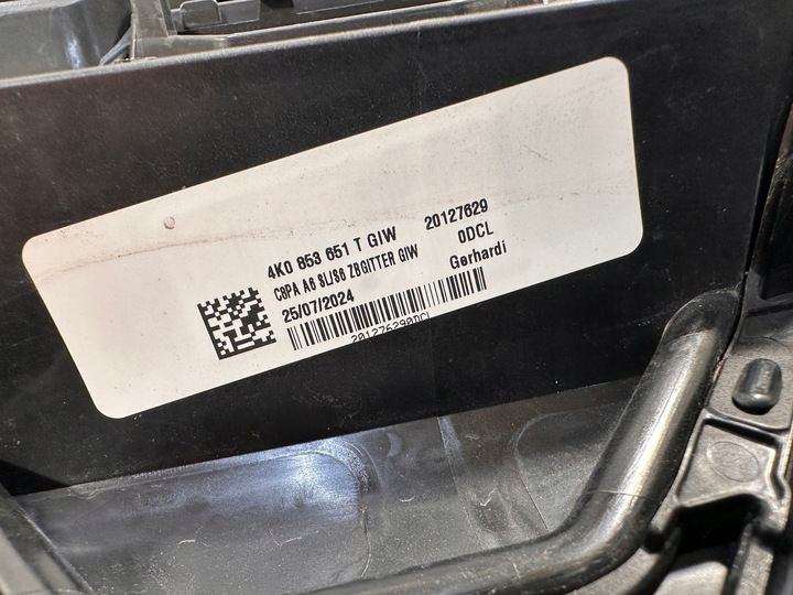 фото №14, Audi a6 c8 4k 4k0 s-line рестайлінг решітка радіатора решітка бампера 4k0853651t