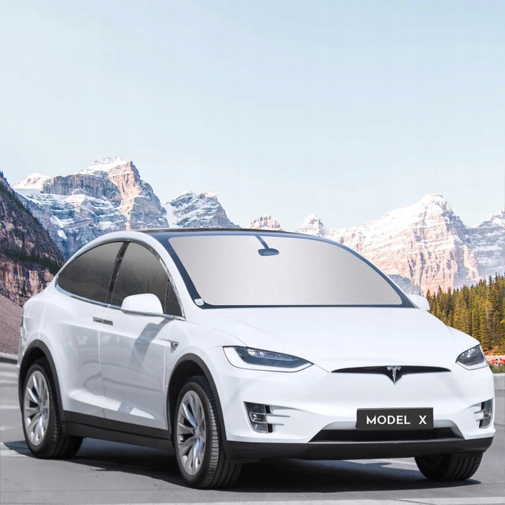 фото №5, Tesla x защита стёкла коврик солнцезащитная передний стёкла