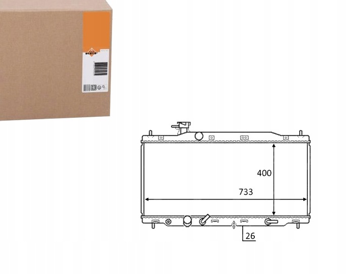фото №1, Радиаторов honda cr-v 2,0 06- nrf