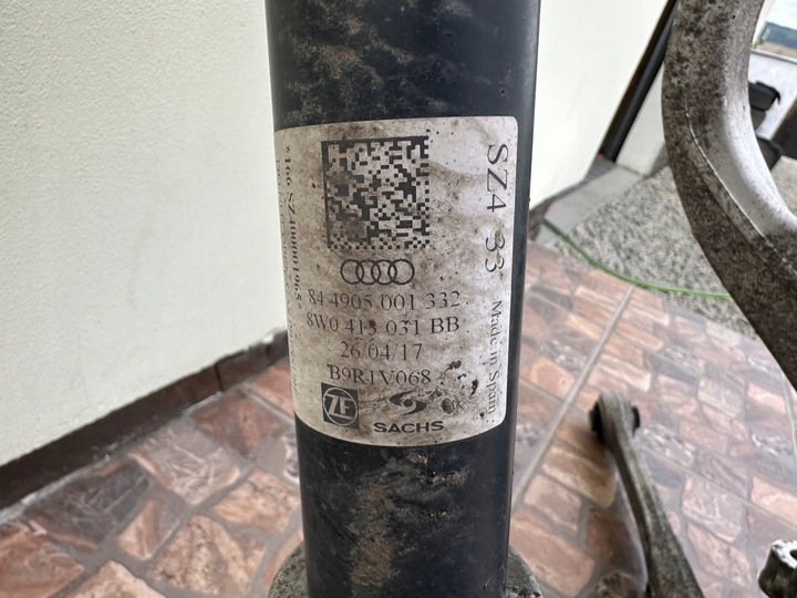 фото №9, Audi a4 b9 поворотный кулак правая перед рычаги амортизатор mcperson 8w0407242f