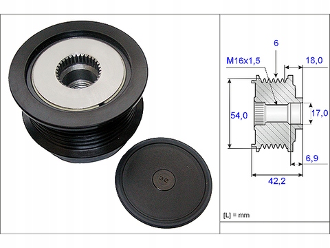 фото №2, Сцепление генератора ina 535 0188 10