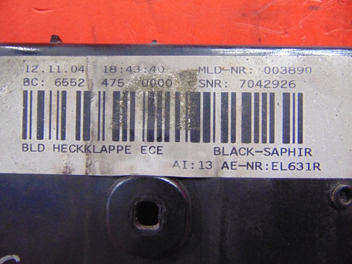 фото №9, Bmw 7 e65 730d накладка крышки зад задней 7042926