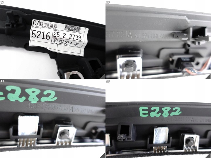 фото №12, Audi a6 s6 4g0 c7 10-18 рестайлінг планка верхня капот панель під лобовим склом хром проекційний дисплей