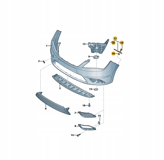 фото №11, Оригинальный держатель бампера seat 5fj807049c