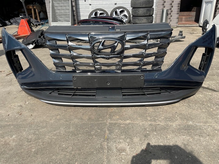 фото №12, Hyundai tucson iv бампер перед 4xpdc комплектний колір tg1 камера радар