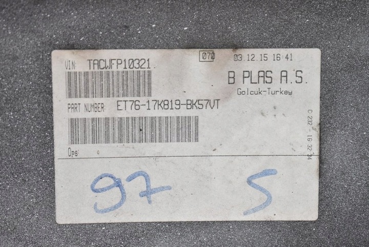 фото №15, Бампер перед переднее белый et76-17k819-bk57 ford transit courier 12-22