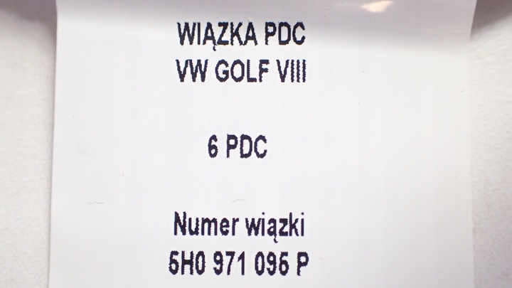 фото №9, Джгут golf viii 6 pdc 5h0971095p + датчики 5q0 + набір
