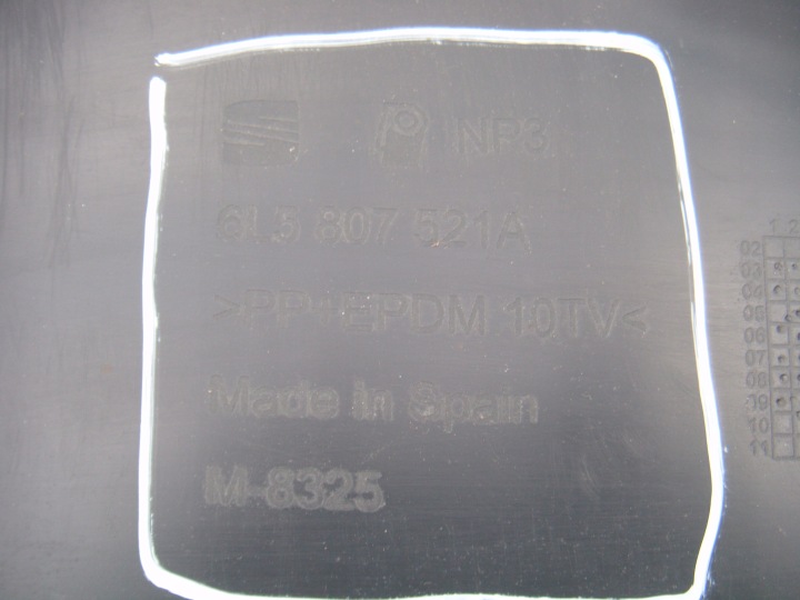 фото №13, Seat cordoba 2 ii спойлер бампера зад + датчики pdc 6l5807521a