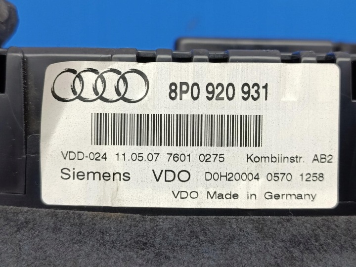 фото №6, Audi a3 8p fl спидометр 0920931