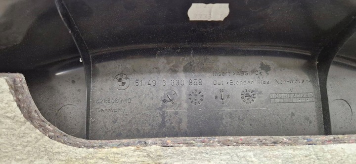 фото №8, Защита крышка обивка корпус внутренняя крышки багажника bmw x3 e83