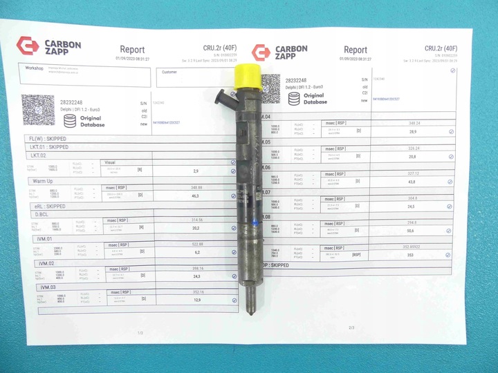 фото №1, Протестований інжектор renault clio ii 282322481.5 dci