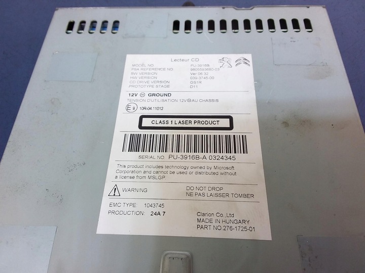 фото №4, Peugeot 308 t9 радио считыватель навигации 9805593680