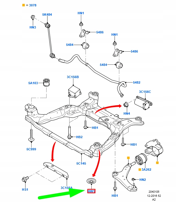 фото №7, Ford mondeo mk4 прокладка балка poprzecznej передний 1381608 6g9n-5e028-aa