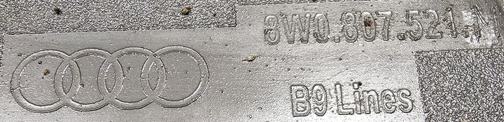 фото №8, Org накладка спойлер диффузор бампера зад audi a4 b9 - 8w0807521m