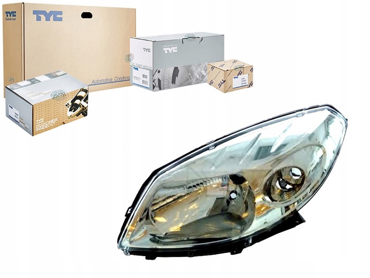 фото №1, Tyc фара h4 механічний колір вкладиш: chromo