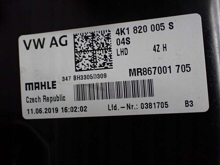 фото №7, Обігрівач повітродувка європа 4k1820005s 4m1820021c audi e-tron 4ke 19r