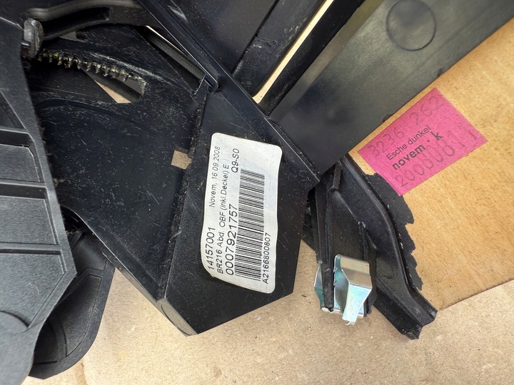 фото №10, Панель dekor середній консолі mercedes cl w216 дерево laminowane