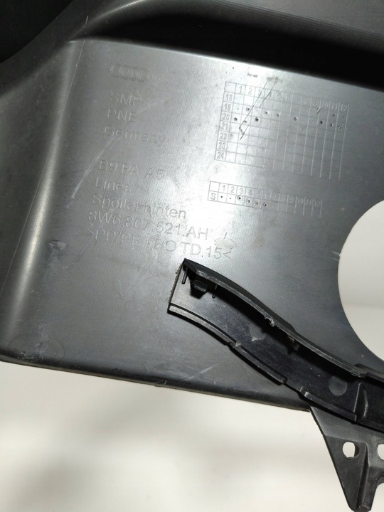 фото №11, Audi a5 8w диффузор спойлер накладка бампера зад 8w6807521ah