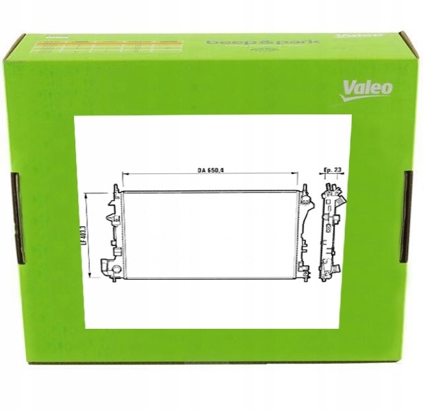 фото №1, Радіаторів двигуна води рідини охолоджуючої valeo do saab 9-3 2.2