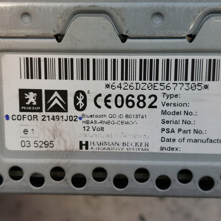 фото №9, Peugeot 5008 радіо заводські cd навігація 98058929xt 21491j02