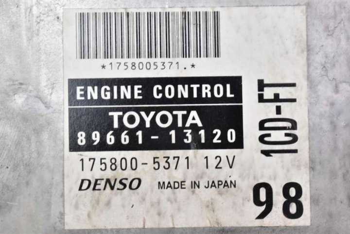 фото №7, Блок керування  89661-13120 175800-5371 toyota corolla verso 1 i 2.0 d-4d 90 km