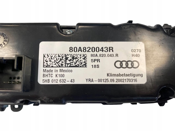 фото №9, 80a820043r audi q5 панель кондиционера