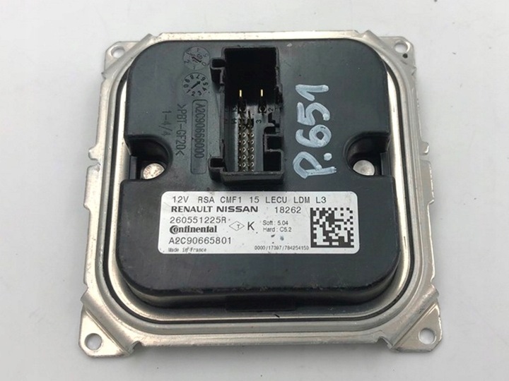 фото №8, Модуль led drl 260551225r infiniti renault nissan mercedes benz 260556623r