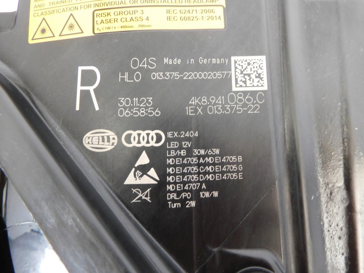 фото №15, Audi rs6 rs7 4k8 laser лампа правая 4k8941086c комплектная