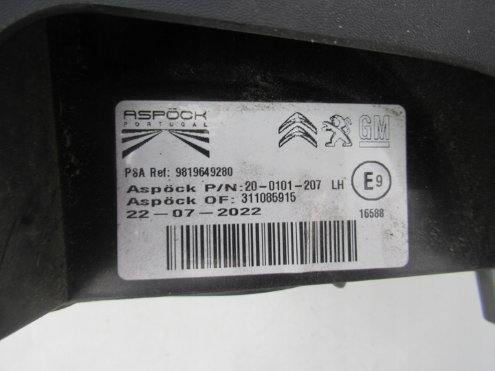 фото №7, Opel combo e proace city citroen berlingo iv лампа левая зад 9819649280