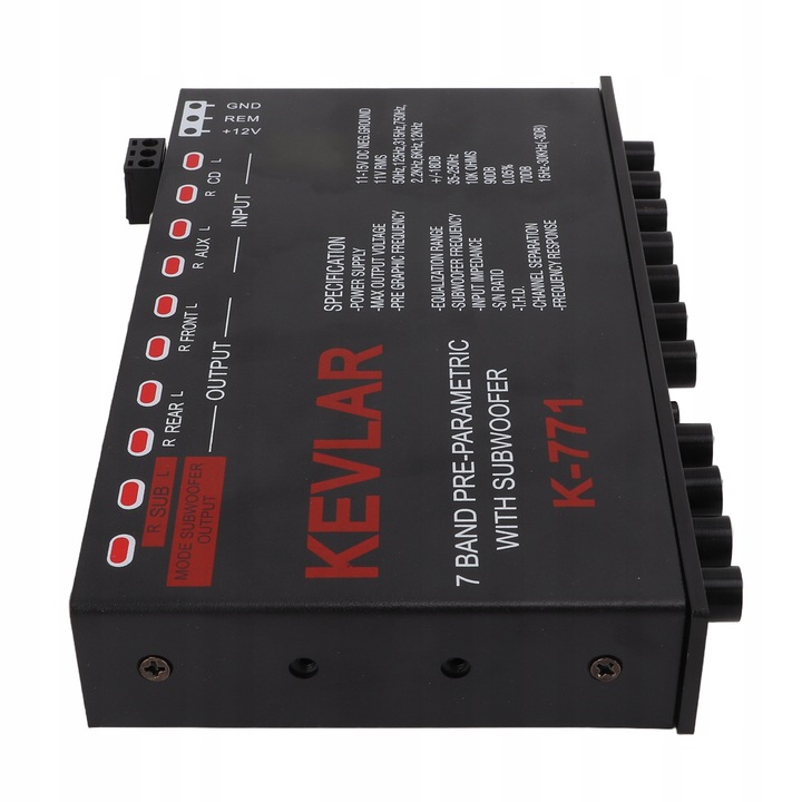 фото №10, Автомобільний коректор graficzny аудіо універсальний dolnoprzepustowy 7-pasmowy