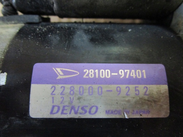 фото №5, Стартер daihatsu cuore 1.3i 28100-97401