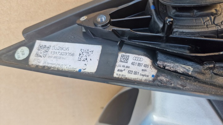 фото №6, Зеркало левая audi a6 c7 4g ассистент ремня движения lx7w европа 10+2 pin