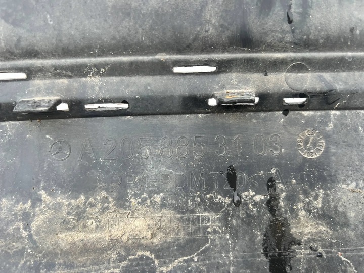 фото №10, Спойлер диффузор mercedes c-klasa w205 amg бампер зад задний