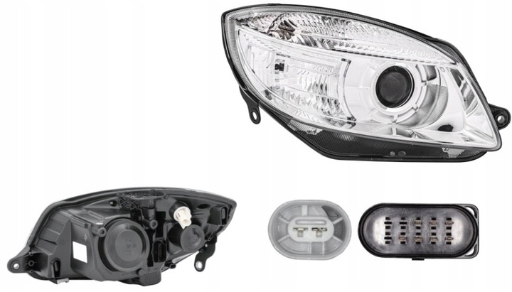 фото №1, Фара праві skoda fabia 5j roomster 06- hella