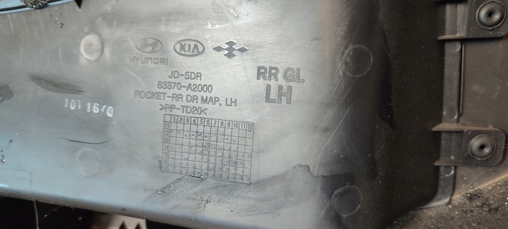 фото №8, Kia ceed ii універсал 12r боковина оббивка двері лівий зад 83370-a2000