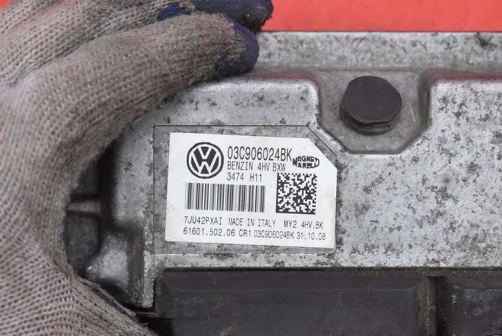 фото №7, Блок керування комп'ютер двигуна 03c906024bk seat ibiza 4 iv 1.4 16v 85 km 08-12