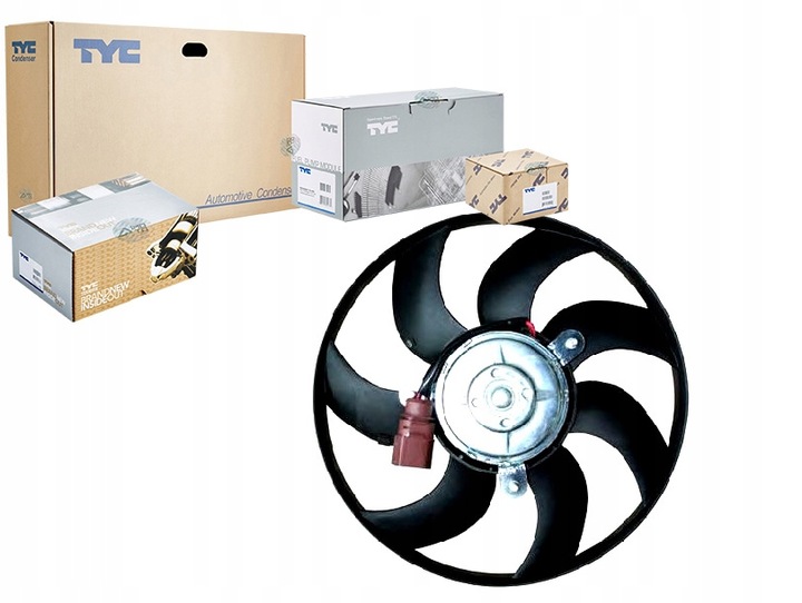 фото №1, Tyc вентилятор радіатор з корпус audi a1, a3,