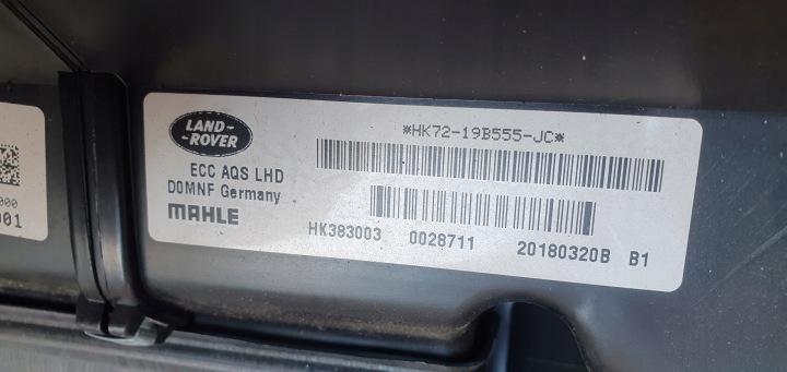 фото №8, Обігрівач повітря комплектна land rover discovery sport l550 hk72-19b555