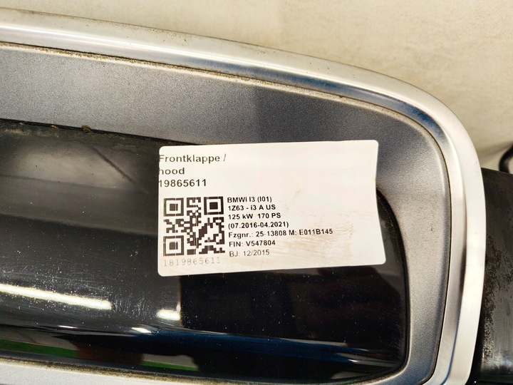 фото №10, Bmw i3 перед бампер капот крыло pas переднее c04