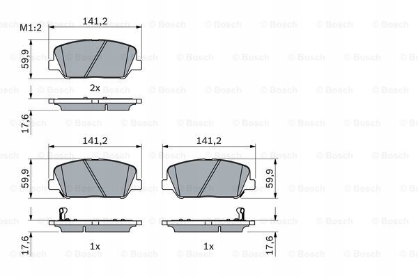 фото №10, Bosch 986 494 979 комплект тормозные колодки тормозных, тормоза дисковые