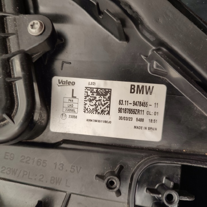 фото №9, Bmw f44 повний led адаптивний керована європа гарна лампа ліва