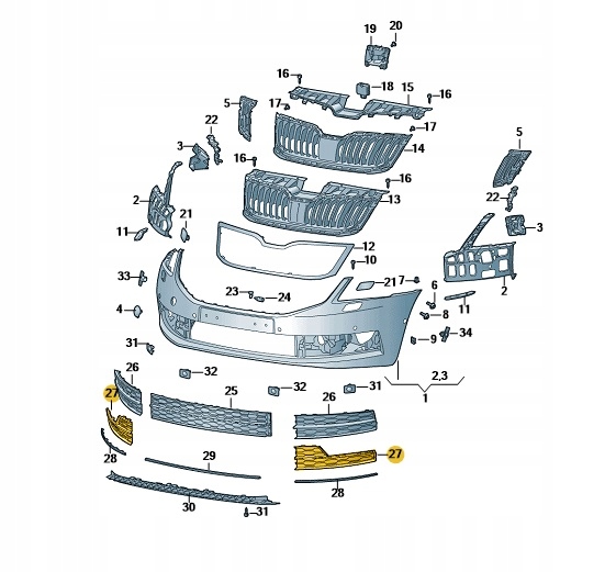 фото №1, Накладка фара przeciwm. str.prawa skoda octavia oe:5e0807682f9b9