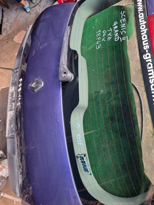 фото №9, Scenic 2 ii крышка зад задняя багажника + стекло tef43 комплектная