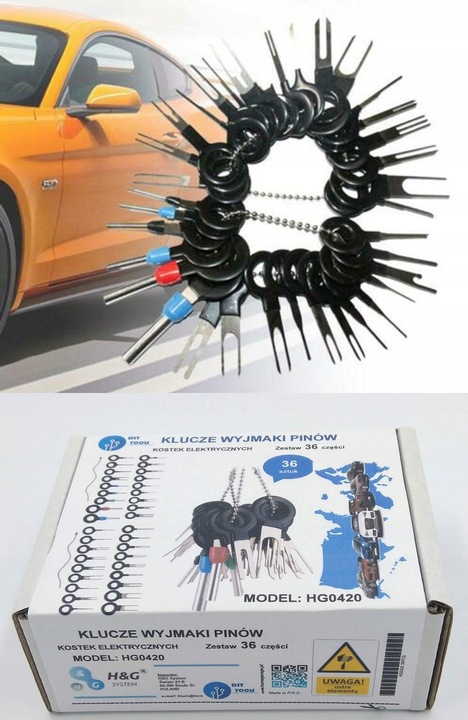 фото №12, Wyjmaki демонтаж контактів колодок sam. великий kpl 36szt+2!