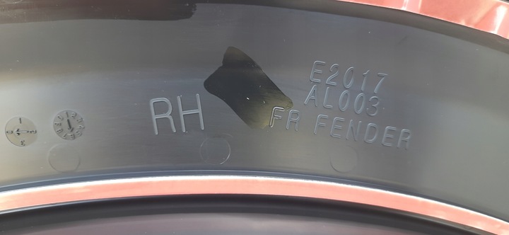 фото №8, Планка крыльев перед правый subaru outback 14-