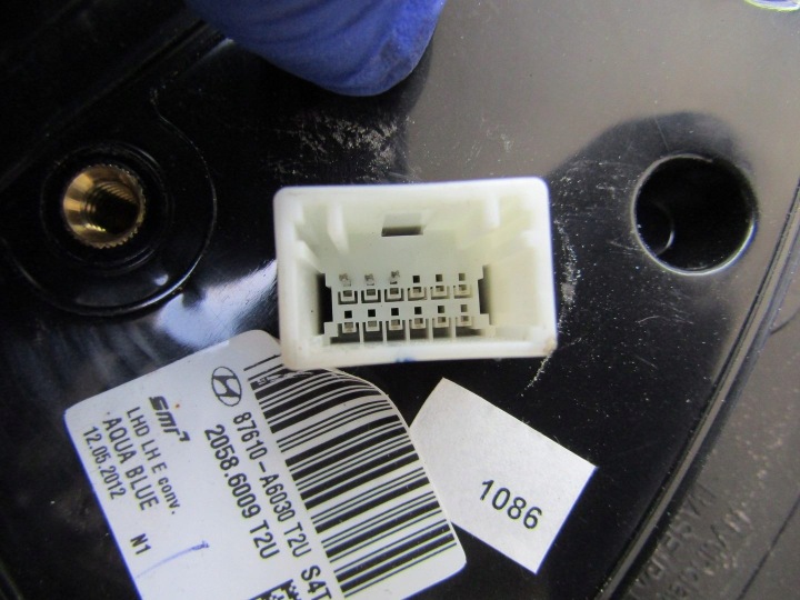 фото №10, Hyundai i30 ii 13r зеркало левое t2u 87610-a6030 87610a6030 eoropa 3pin