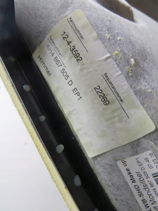 фото №11, Потолок длинный audi a8 d4 4h4867505d