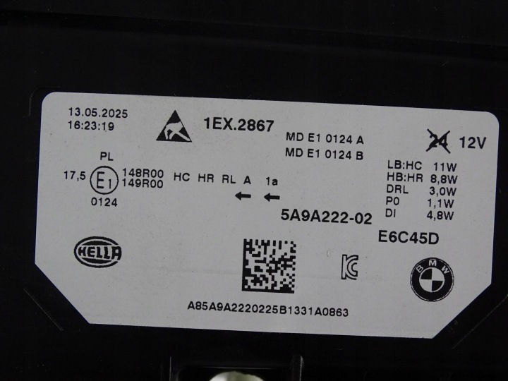 фото №7, Фара передняя передняя правая bmw x1 u11 5a9a222-02 pjt14307