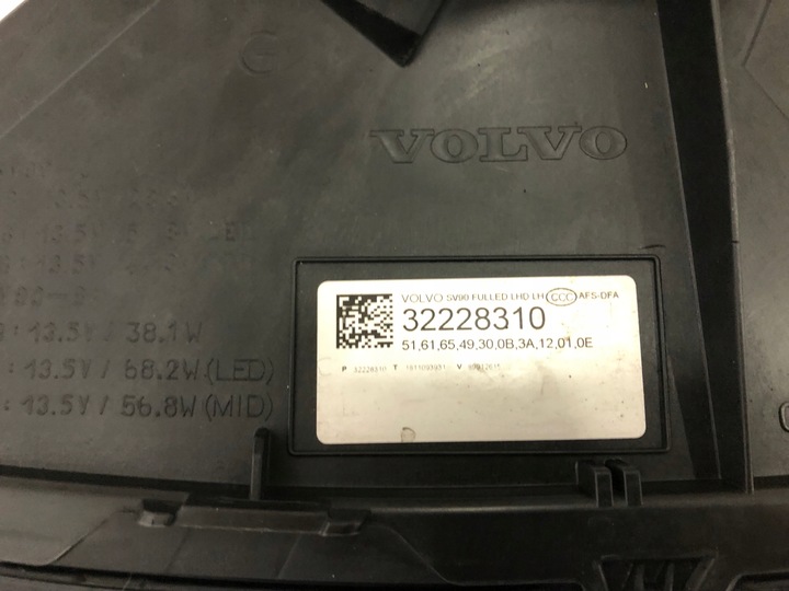 фото №6, Лампи volvo s90 v90 рестайлінг повний led active high beam 32228310 31655187