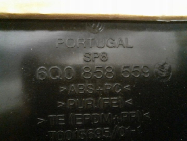фото №6, Volkswagen polo iv 4 05-09 корпус защита колонки руль 6q0858559